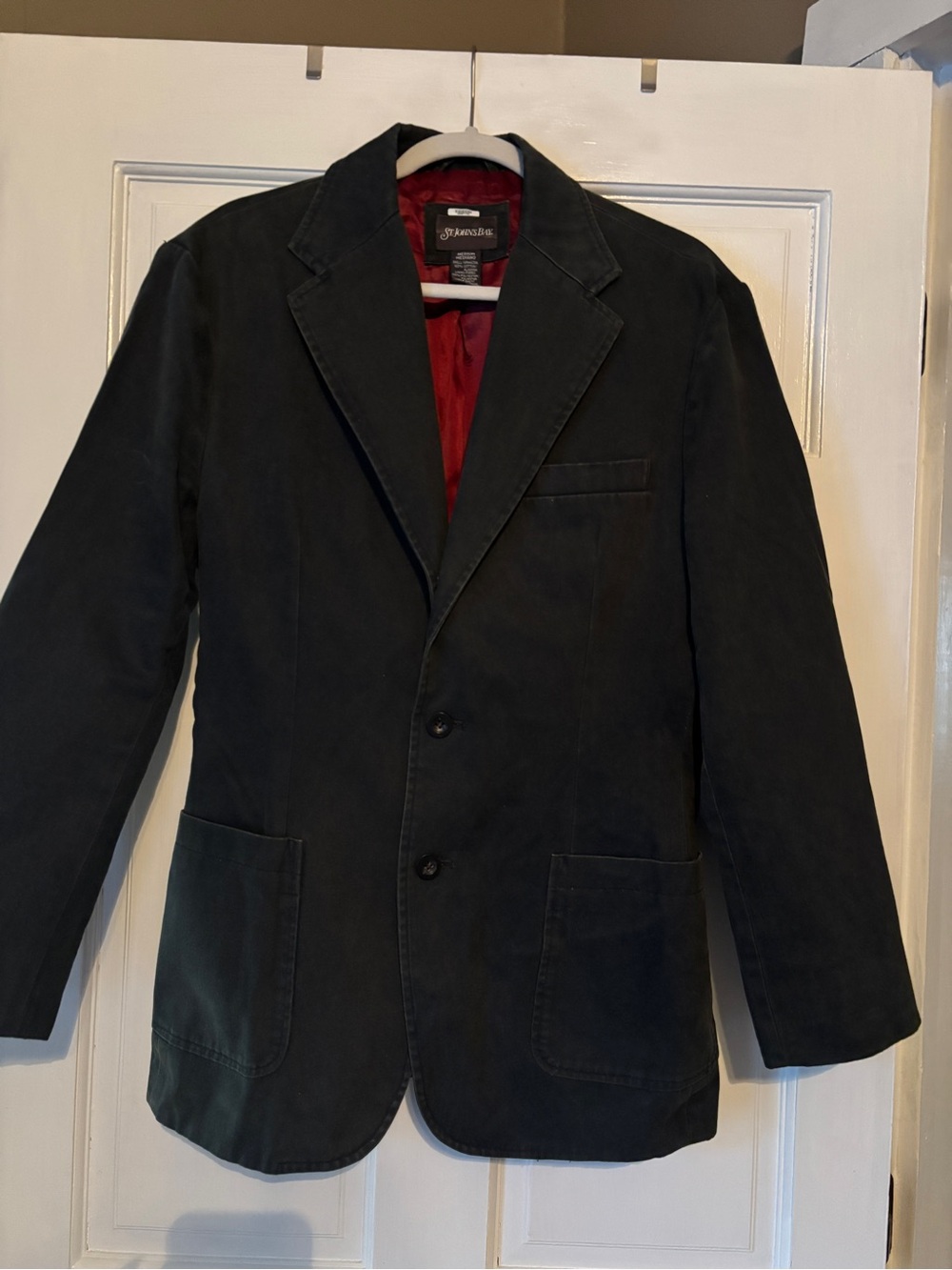 St. John's Bay Men's Charcoal Blazer - Classic Three-Button